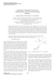 PDF) Induction in Optimal Control of Multiple-Kite Airborne Wind Energy  Systems