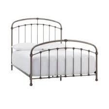 Not available for pickup and same day delivery. Home Decorators Collection Adelina Silver Metal Queen Canopy Bed With Ivory Fabric 64 5 In W X 96 In H 2447bqr The Home Depot Metal Beds Headboard And Footboard Curved Headboard