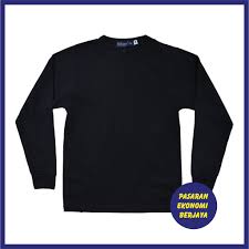 Baju polos hitam baju polos depan belakang. T Shirt Bulat Lengan Panjang Hitam Tshirt Hitam Black Shirt Tshirt Plain Black Plain Baju Kosong