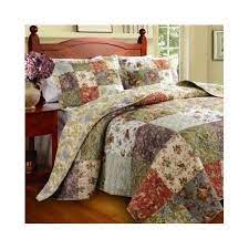 Full Queen Size Quilt Set Home Bedding Reversible Cotton 2 Shams Multi Color New Arredamento Coperta Patchwork Arredamento Casa