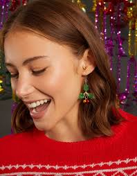 Christmas Holly Earrings 2025