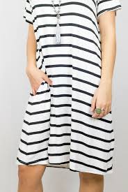 Black And White Striped T Shirt Dress Striped T Shirt Dress With Pockets 28 00 Black And White Stripes Flowy Comfy Dress Loose With Images Striped T Shirt Dress Stripe Outfits Preppy Outfits