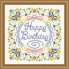 Maybe you would like to learn more about one of these? Happy Birthday Flowery Cross Stitch Pattern By Susan Saltzgiver Crosstitch Com