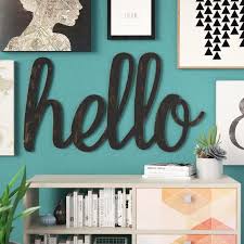 Huge Cursive Word Hello Wall Decor Word Wall Decor Frame Wall Decor Arrow Wall Decor