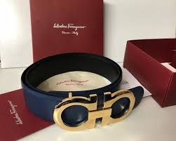 Black And Gold Ferragamo Belt Authentic Salvatore Ferragamo Blue Black Reverse Belt Waist 30 32 90 36 Fashion Clothing Shoes Acc Ferragamo Belt Salvatore Ferragamo Belt Belt Buckle Mens