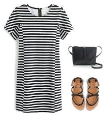 Black And White Striped T Shirt Dress Jcrew Striped T Shirt Dress Black White Item C6514 Black Striped Tee Shirt Dress Striped T Shirt Dress Tee Shirt Dress