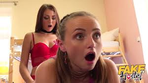 Fake Hostel Kinky Mistress Threesome with Big Ass Petite Gir: European  European Porn