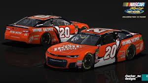 This pair of home depot nascar sprint cup race cars submitted by jim brown from his personal collection clearly demonstrates the visual difference between the older specification racer (the chevrolet below from joe gibbs racing) and the more contemporary cot (car of tomorrow) toyota above. Home Depot Nascar Home Decor