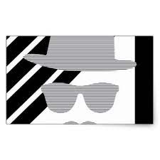 Hat Glasses Mustache Man Black And Gray Rectangular Sticker Christmas Stickers Xmas Eve Custom Holiday Merry Chr Christmas Stickers Stickers Mustache Men