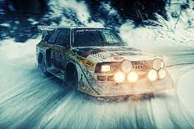Rally Audi Drift Sport Car Poster Rally Car Audi Car Posters