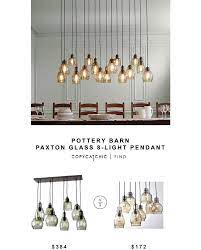 Buy online from our home decor products & accessories at the best prices. Pottery Barn Paxton Glass 8 Light Pendant Pendant Lighting Dining Room Dining Lighting Dining Room Light Fixtures