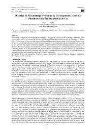 Concept papers describe the purpose and projected outcomes of the. Accounting Research