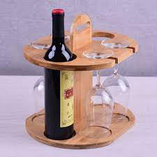 Check spelling or type a new query. Bar Decor Counter Table Top Glass Holder Display 2 Bottle Wood Wine Rack Buy Bamboo Wine Bottle Holder Glass Cup Rack Nice Homemade Modern Small Home Stand 1 Bottle Bamboo Wine Rack
