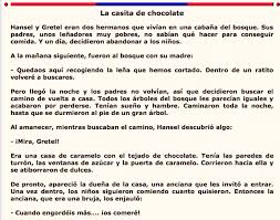 Lectura La Casita De Chocolate Preterito Imperfecto V Preterito Indefinido Emotions School