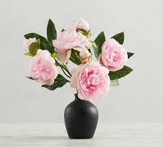 26 images flowers instagram inspiration. Faux Peony Bundle Artificial Flowers Pottery Barn