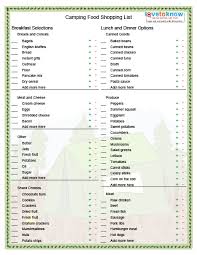 And many of those waste products your kidneys filter out come from the foods you eat. Camping Food Shopping List Printable To Take On The Go Lovetoknow