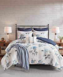 Poshmark makes shopping fun, affordable & easy! Madison Park Zennia Full Queen 7 Pc Printed Seersucker Comforter Set With Throw Blanket Reviews Comforter Sets Bed Bath Macy S