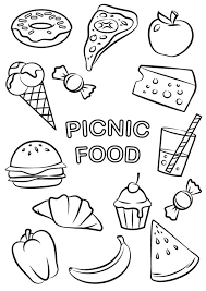 Enjoy these free, printable food coloring pages! Pin On Dessert Food Coloring Pages