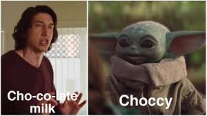 Pin By Lexi C On Baby Yoda And That Tin Can Man Yoda Funny Star Wars Jokes Yoda Meme