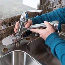 Has your kitchen faucet sprung a leak and your tape job just isn't cutting it? How To Install A Kitchen Faucet Lowe S