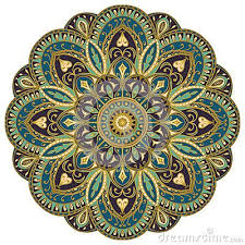 Ornate Blue Eastern Mandala Mandalas Mandala Kunst Mandala Ausmalen