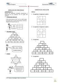 Ludicos juegos matematicos para imprimir. Tema Juegos De Ingenio Asignatura Razonamiento Matematico I E P Ciencia Y Tecnologia Honor A La Ex Math Interactive Notebook Math Interactive Learning Math