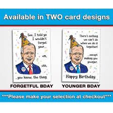 Funny Birthday Cards Joe Biden Card Biden Harris Kamala Etsy In 2020 Funny Birthday Cards Funny Trump Cards Birthday Humor