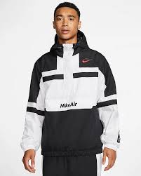 Black And White Nike Jacket Mens Nike Air Men S Woven Jacket Nike Com In 2020 Woven Jacket Black Sportswear Nike Air Jacket