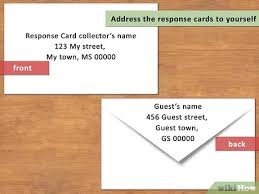 There is a $1.05 charge to change your address online. How To Address Response Card Envelopes With Pictures Wikihow