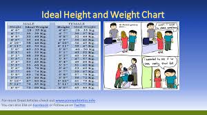 Ideal Height And Weight Chart Weight Charts Height