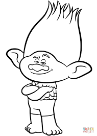 Branch From Trolls Coloring Page From Dreamworks Trolls Category Select From 28457 Printable Crafts Poppy Coloring Page Cartoon Coloring Pages Coloring Pages