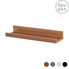 Etagère murale étagère murale design, étagère murale cube rectang. Etagere Murale En Bois Avec Bord Sureleve 32 5cm Hetre X 6 Ebay