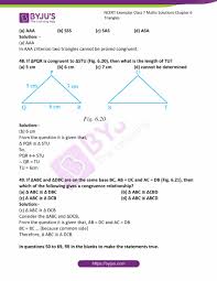 Cpctc is an acronym for corresponding parts of congruent triangles are congruent. Ncert Exemplar Solutions For Class 7 Maths Chapter 6 Triangles Access Free Pdf