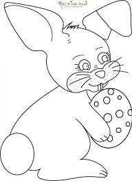 35 dessins de coloriage lapin de p¢ques imprimer. Coloriage D Un Gros Lapin De Paques Les Coloriages De Paques Tete A Modeler