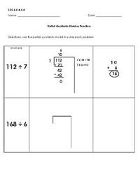 Partial Quotients Division Partial Quotients Partial Quotient Division Division