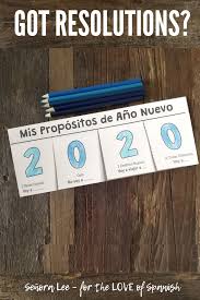 Spanish New Year S Resolutions 2020 New Years Resolution Spanish Activities Spanish Lesson Plans