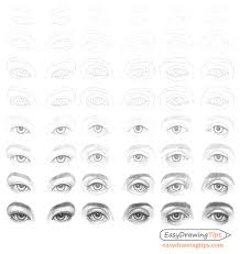 How To Draw Different Eye Types Step By Step Easydrawingtips For this tutorial on drawing a realistic eye, i will be using the following tools: how to draw different eye types step by
