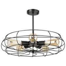 Merra 19 In 5 Light Black Semi Flush Mount Hcf 1305 Bk Bnhd 1 The Home Depot In 2020 Semi Flush Mount Lighting Flush Mount Ceiling Lights Ceiling Fan With Remote
