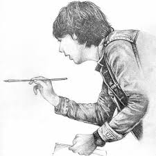 Gambar Diri A4 Pensil 2b 4b Ee Sketsa Gambar Pensil