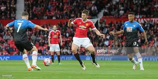 Michael Carrick Of Manchester United In Action With Marc Pugh And Michael Carrick Manchester United St Johnstone