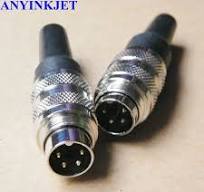 For VIdeojet 4 pin DIN PLUG connector for videojet 1210 1510 1610 1220 1520  1620 printer - AliExpress