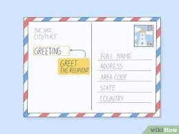 It creates a great impression to send a personal message or use it for your business. How To Write A Postcard With Pictures Wikihow