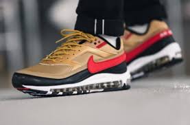 Nike Air Max 97 Black And Metallic Gold Nike Air Max 97 Bw Metallic Gold University Red Arriving Next Week Kicksonfire Com Nike Air Max 97 Nike Air Max Nike