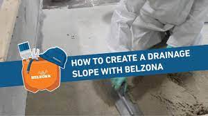 The bonding adhesive allows the new leveling compound to bond to the existing concrete on the patio. How To Create A Drainage Slope With Belzona Youtube
