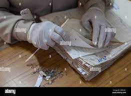 140130) -- Città del Guatemala, Gennaio 30, 2014 (Xinhua) -- Un lavoratore  controlla i documenti presso l'Archivio Storico della polizia nazionale  (AHPN, per il suo acronimo in spagnolo), a Città del Guatemala,