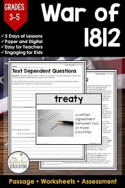 War Of 1812 U S History Google Classroom Distance Learning Social Studies Worksheets Elementary Social Studies Lessons Social Studies