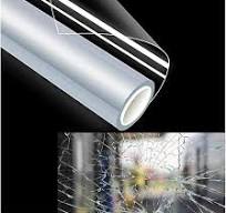 Anti Shatter Tempered Glass Film 15.74 Inch x 236.22 Inch, Clear Window  Security Film Shatterproof Security and Safety Film for Glass (4mil)