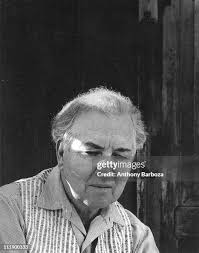 Portrait of English poet and novelist Robert Graves in Mallorca,... News  Photo