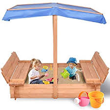Step2 play and store outdoor backyard summer play station sandbox for toddlers and kids with cover lid and 4 molded seats, beige. Simplyusahello Outdoor Children Retractable Beach Cabana Sandbox With Canopy Toys Games Sports Outdoor Play Mhiberlin De