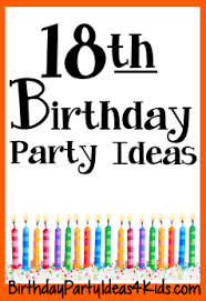 We have 18th birthday party ideas for 18 year olds of all personalities! 18th Birthday Party Ideas For Eighteen Year Olds